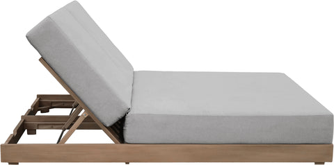 Rowan Grey Olefin Performance Fabric Outdoor Patio Double Lounge Chair, 1 Piece
