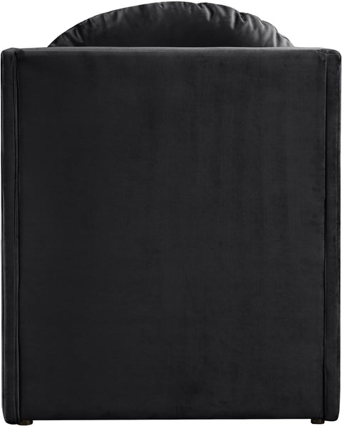 Indie Black Velvet Upholstered Accent Chair, 1 Piece