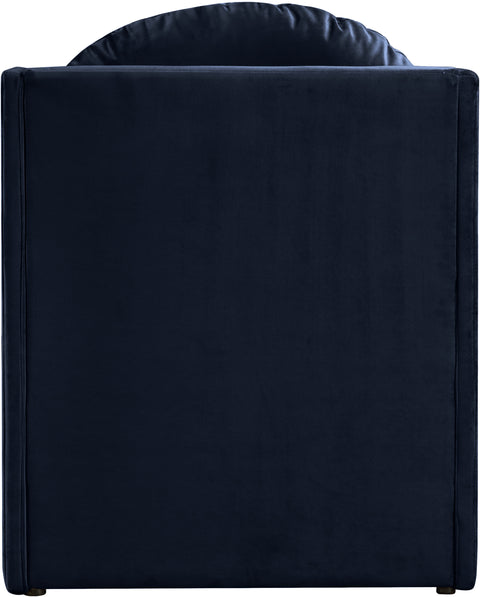 Indie Navy Velvet Upholstered Accent Chair, 1 Piece
