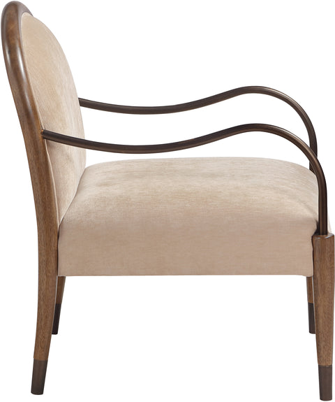 Harper Beige Fabric Upholstered Accent Chair, 1 Piece