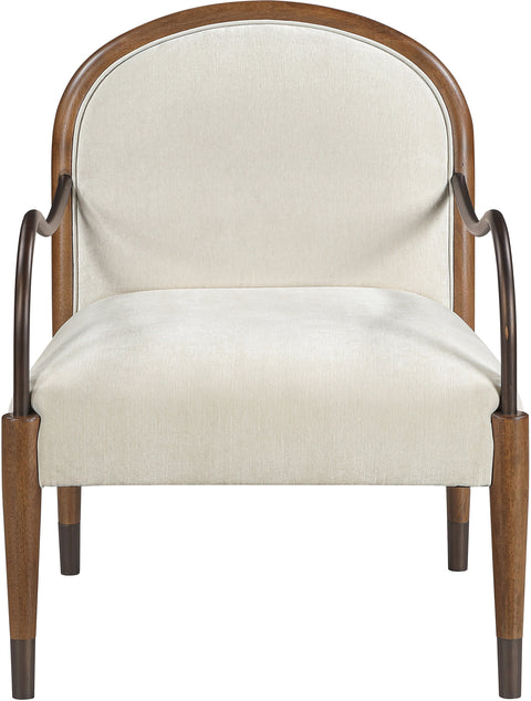 Harper Cream Fabric Upholstered Accent Chair, 1 Piece
