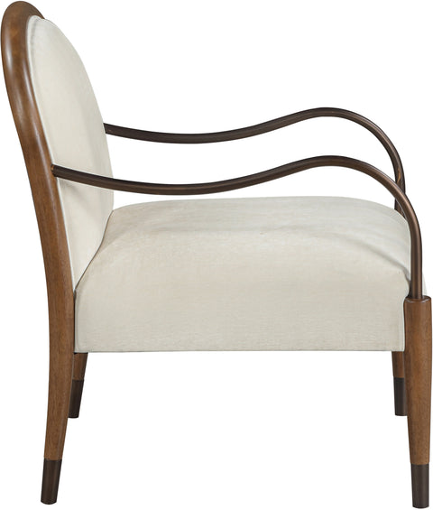 Harper Cream Fabric Upholstered Accent Chair, 1 Piece