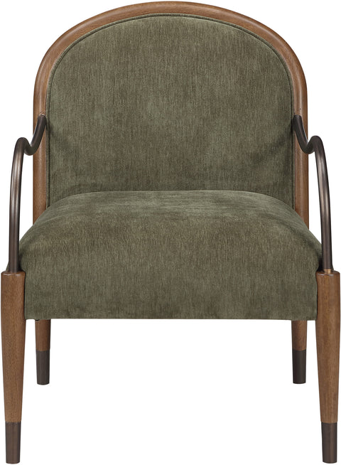 Harper Green Fabric Upholstered Accent Chair, 1 Piece