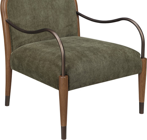 Harper Green Fabric Upholstered Accent Chair, 1 Piece