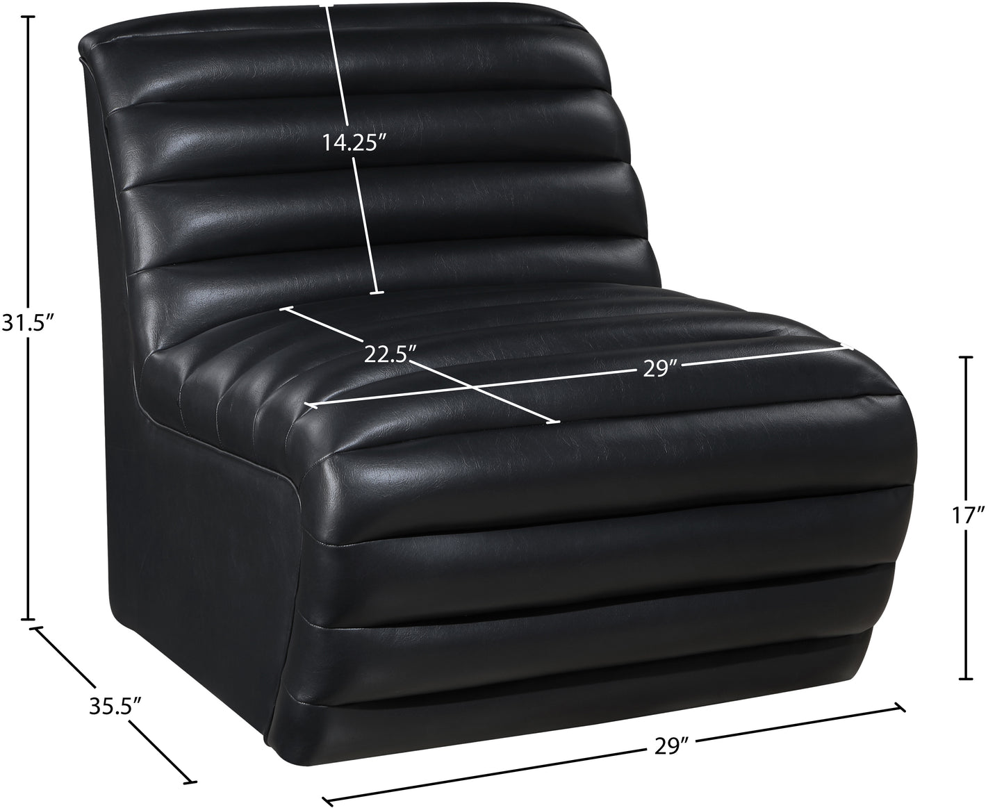 ezra black ezran leather accent chair