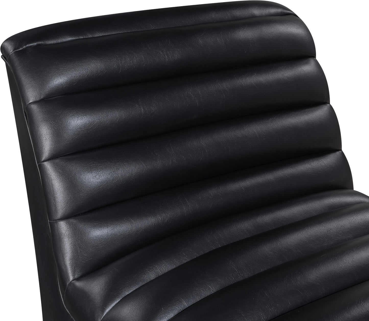 ezra black ezran leather accent chair