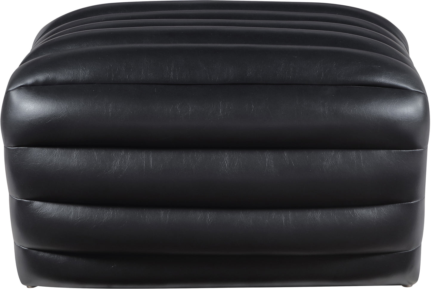 ezra black ezran leather ottoman