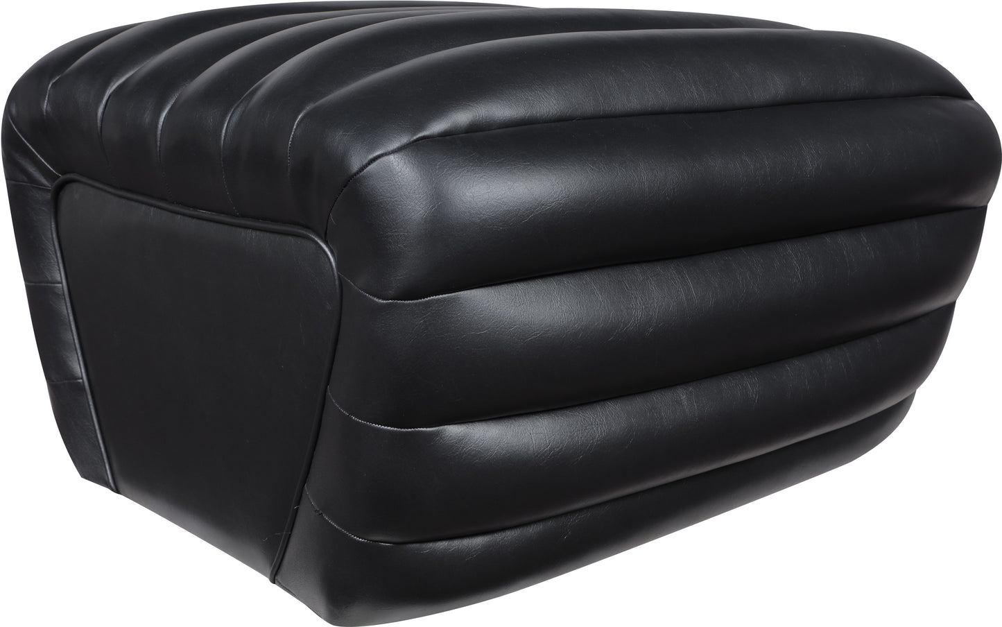 ezra black ezran leather ottoman