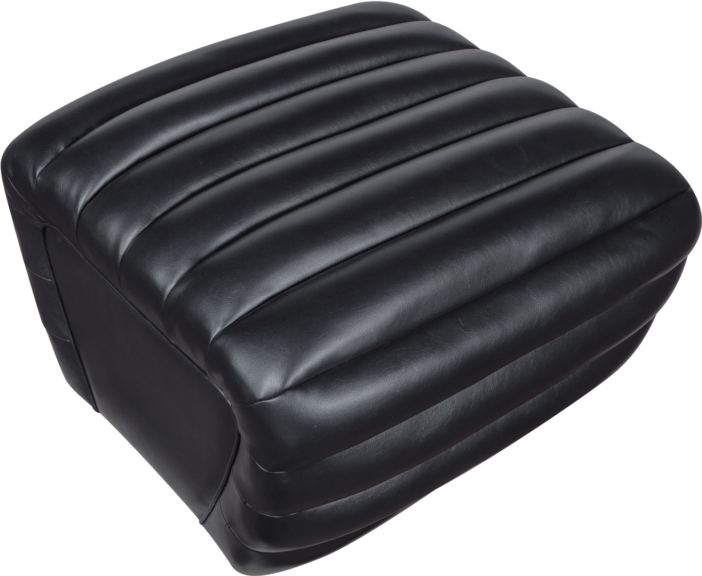 ezra black ezran leather ottoman