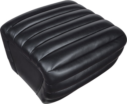 Ezra Black Ezran Leather Ottoman