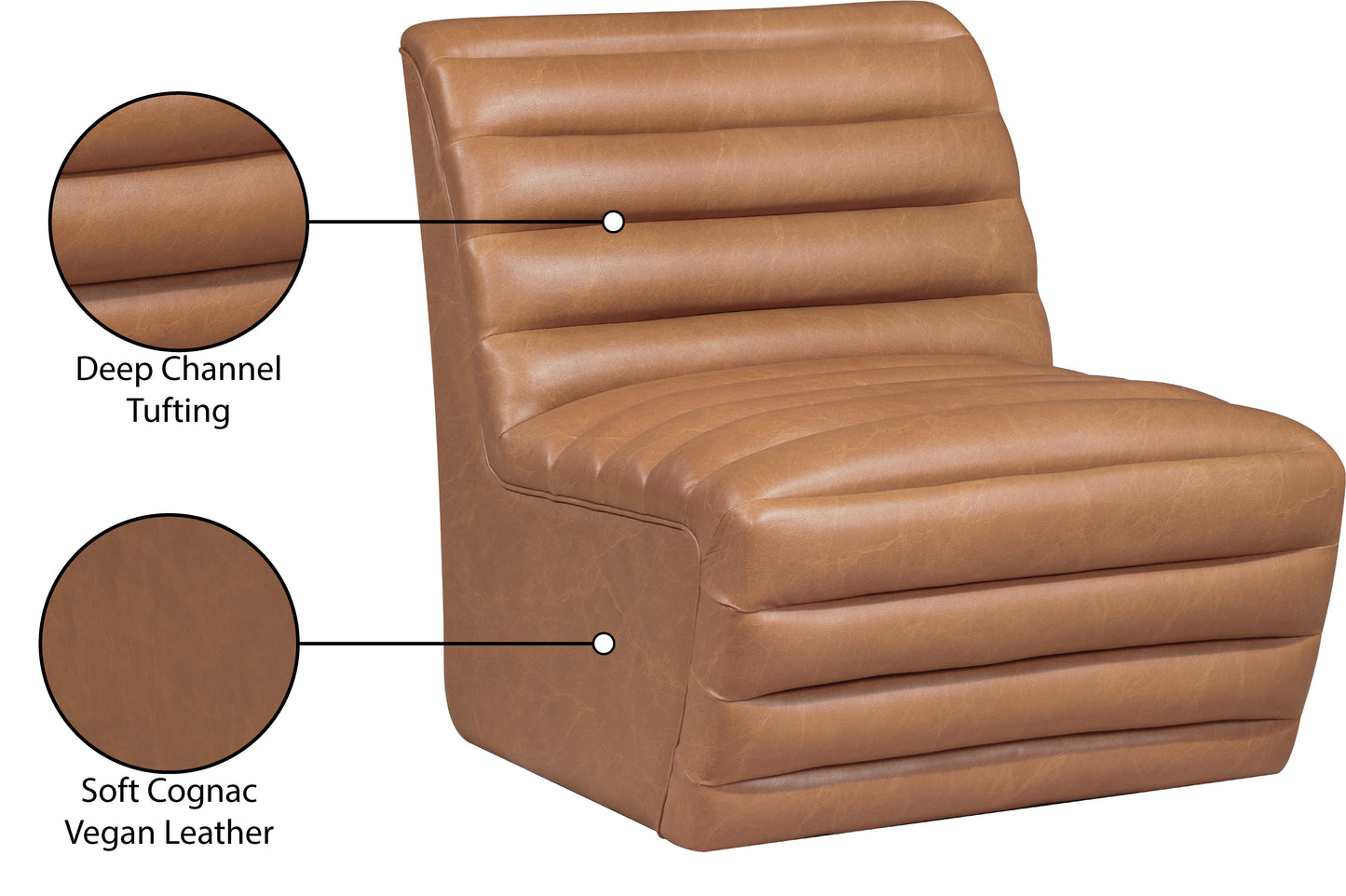 ezra cognac ezran leather accent chair