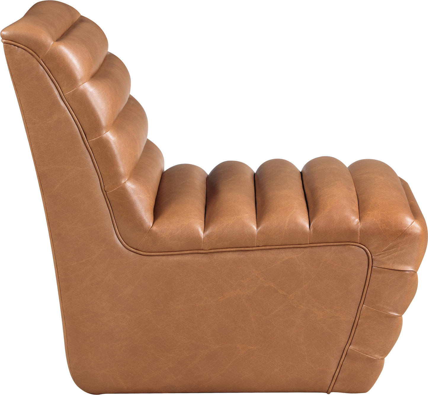 ezra cognac ezran leather accent chair