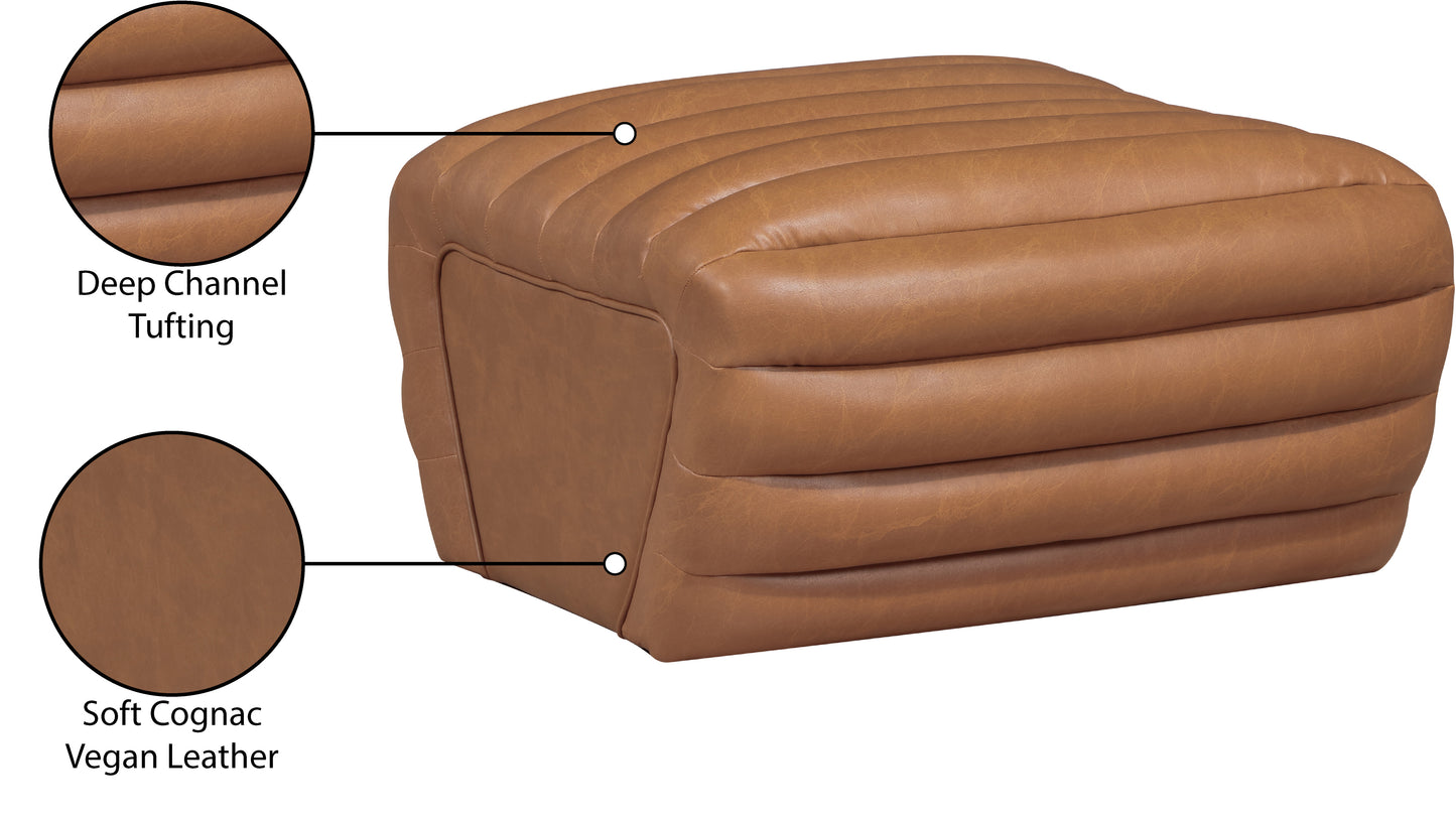 ezra cognac ezran leather ottoman