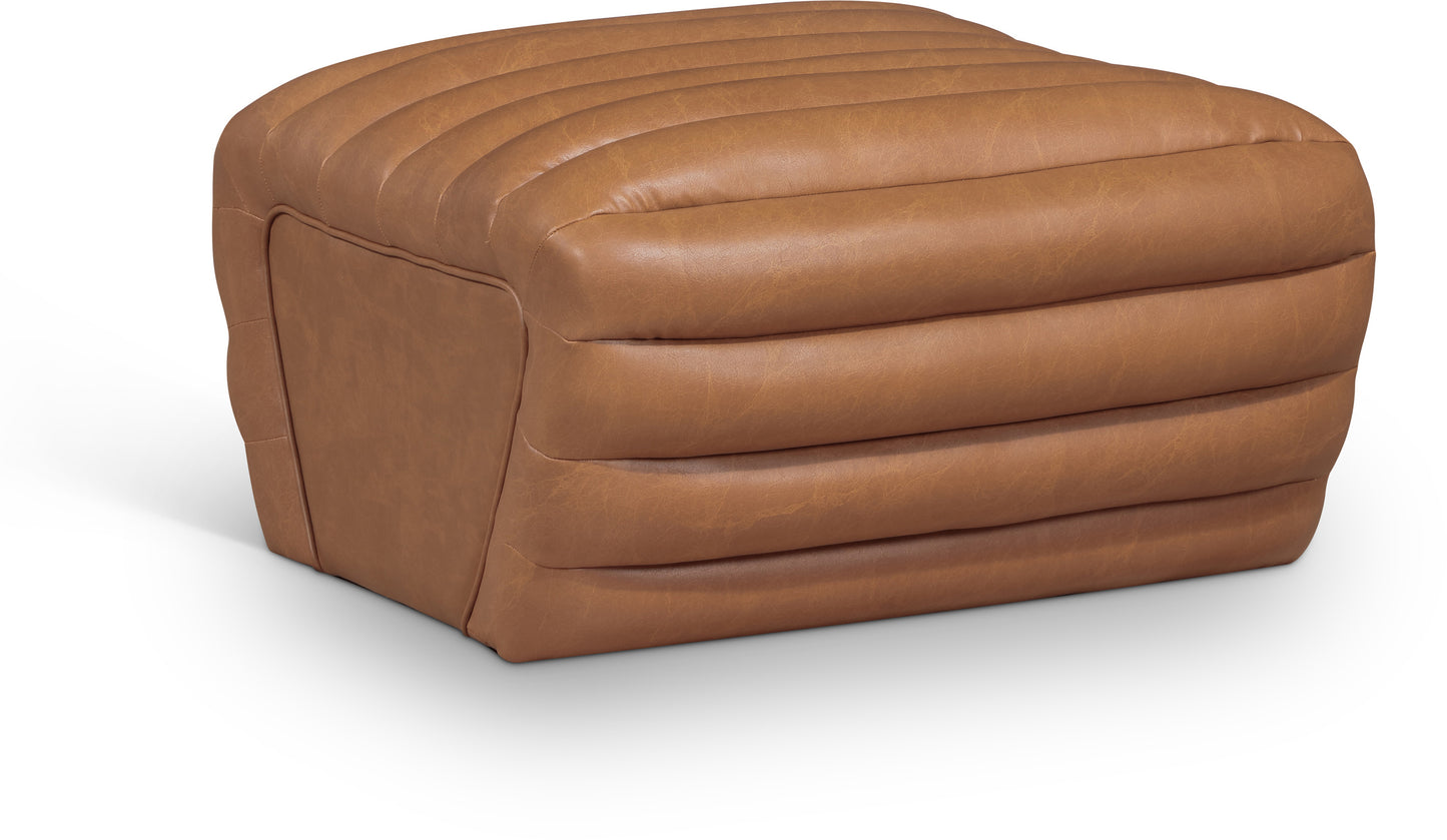 ezra cognac ezran leather ottoman