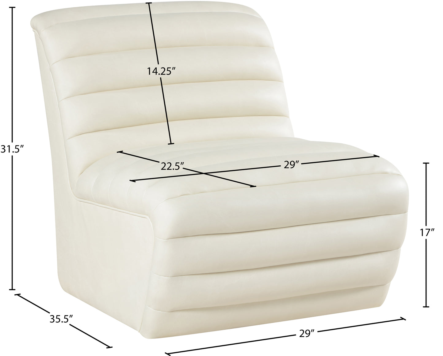 ezra cream ezran leather accent chair