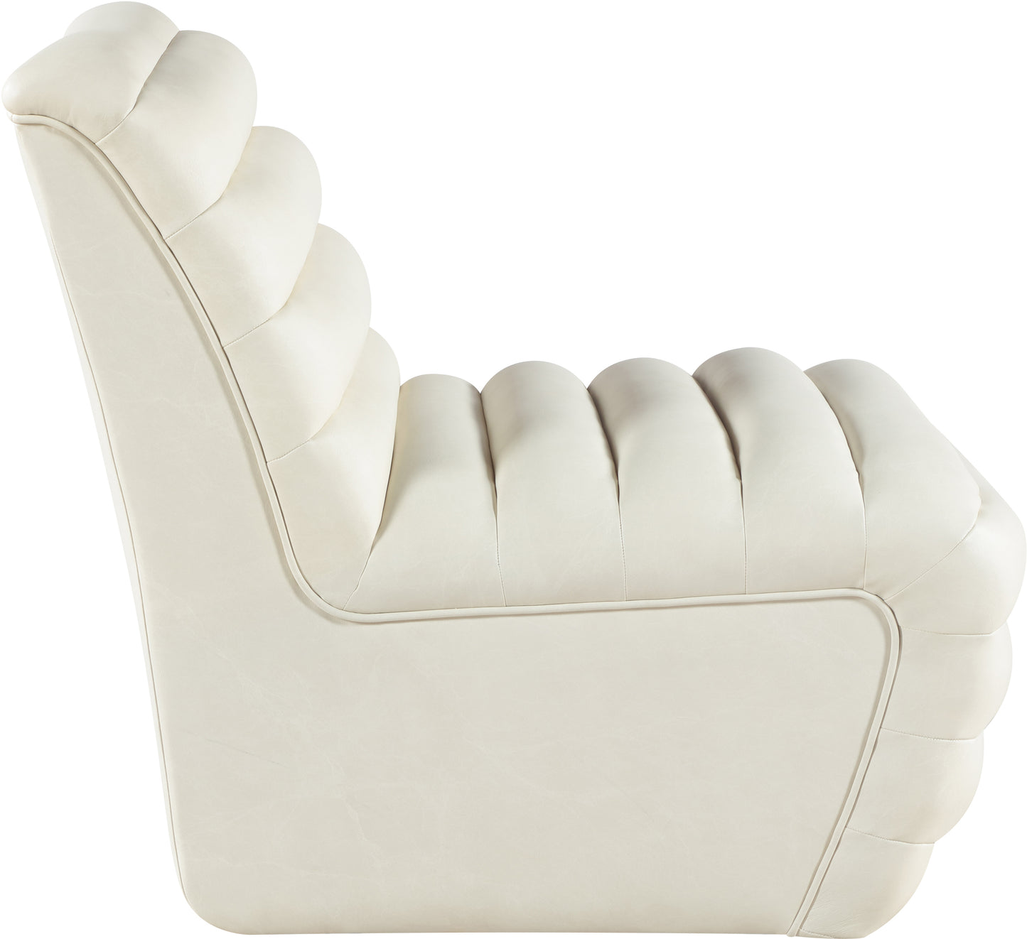 ezra cream ezran leather accent chair