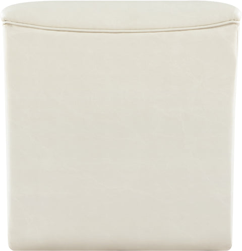 Ezra Cream Ezran Leather Accent Chair