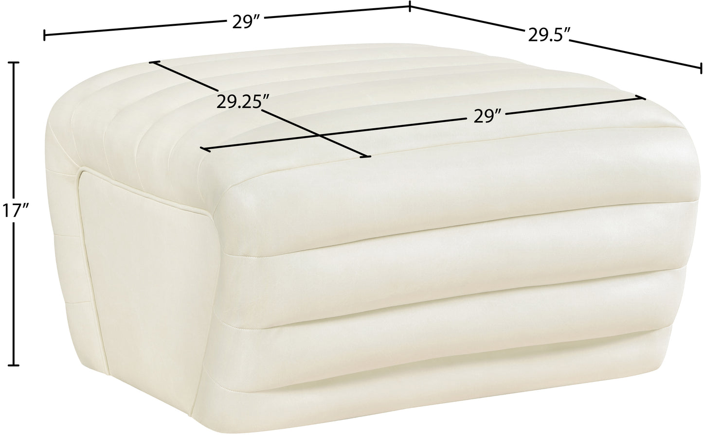 ezra cream ezran leather ottoman