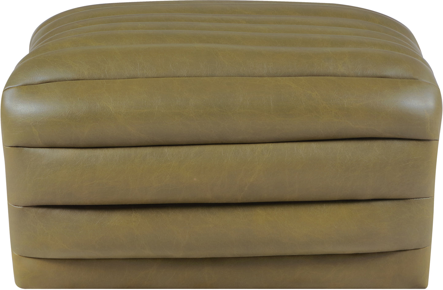 ezra olive ezran leather ottoman