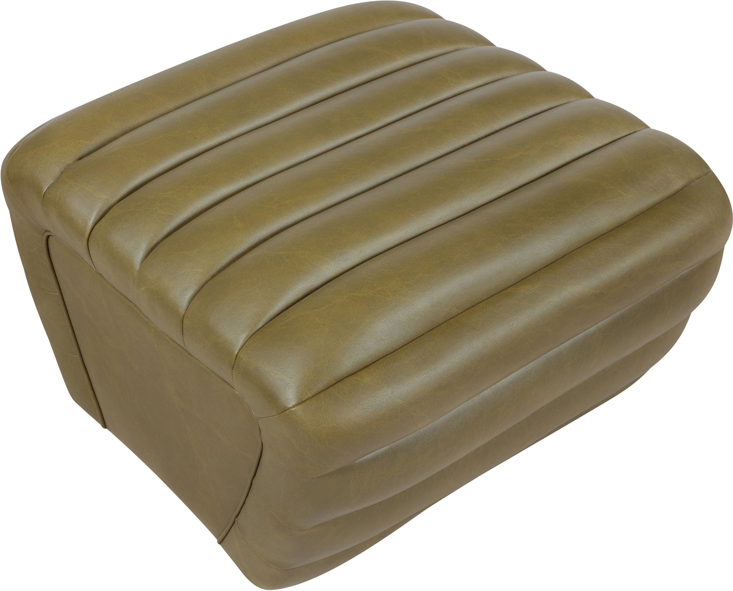 ezra olive ezran leather ottoman