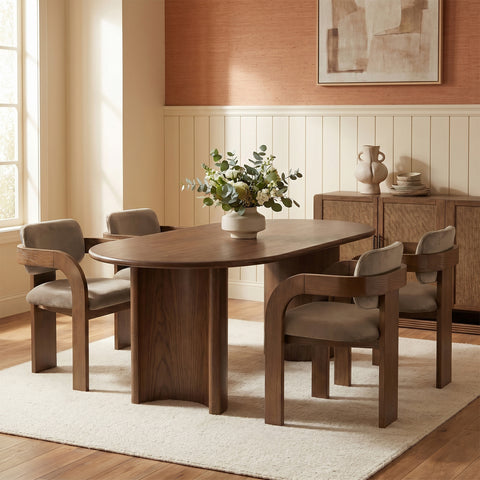 Celeste Taupe Velvet Performance Fabric Upholstered Dining Chair, 2-Piece