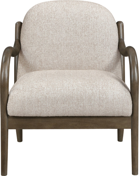 Noelle Beige Performance Fabric Upholstered Accent Chair, 1 Piece
