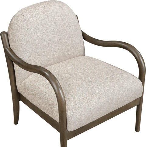 Noelle Beige Performance Fabric Upholstered Accent Chair, 1 Piece