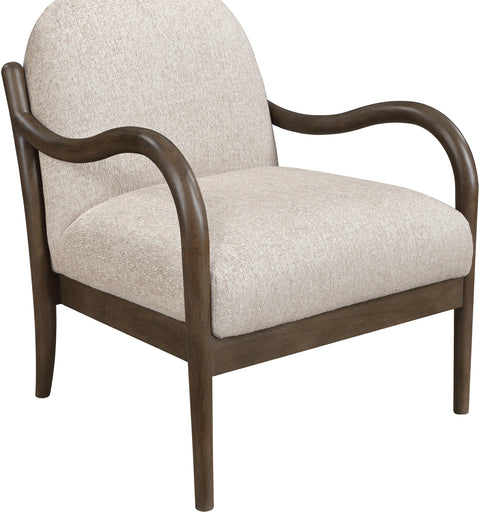 Noelle Beige Performance Fabric Upholstered Accent Chair, 1 Piece