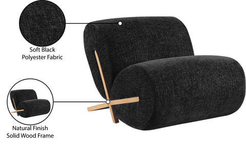 Waverly Black Fabric Upholstered Accent Chair, 1 Piece