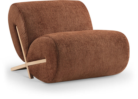 Waverly Cognac Fabric Upholstered Accent Chair, 1 Piece