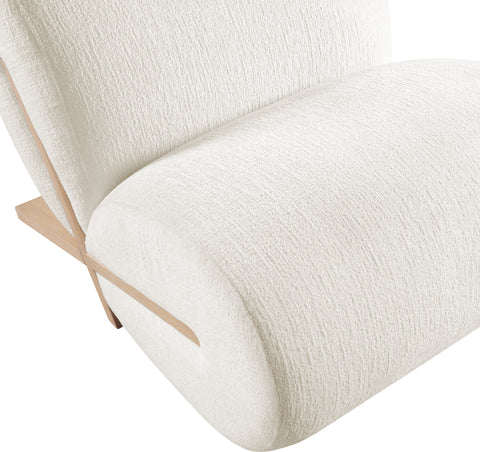 Waverly Cream Fabric Upholstered Accent Chair, 1 Piece