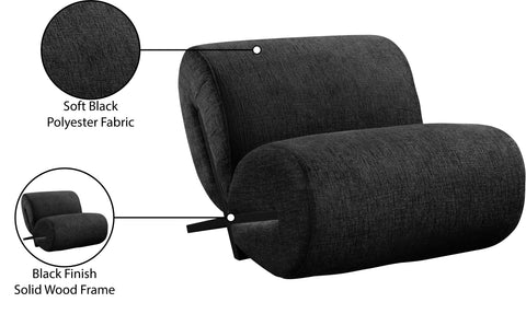 Waverly Black Fabric Upholstered Accent Chair, 1 Piece (Style 2)