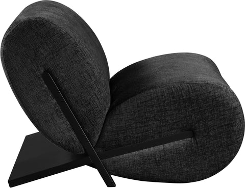 Waverly Black Fabric Upholstered Accent Chair, 1 Piece (Style 2)