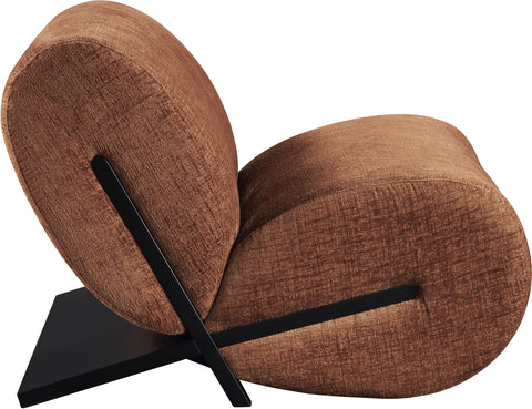 Waverly Cognac Fabric Upholstered Accent Chair, 1 Piece (Style 2)
