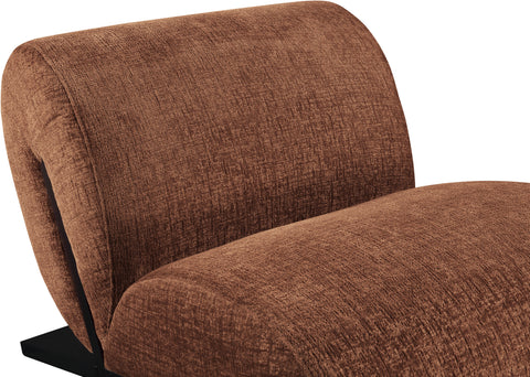 Waverly Cognac Fabric Upholstered Accent Chair, 1 Piece (Style 2)