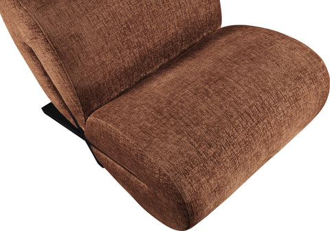 Waverly Cognac Fabric Upholstered Accent Chair, 1 Piece (Style 2)