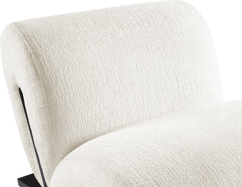Waverly Cream Fabric Upholstered Accent Chair, 1 Piece (Style 2)