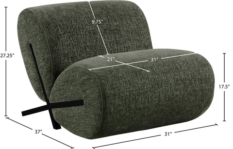 Waverly Green Fabric Upholstered Accent Chair, 1 Piece