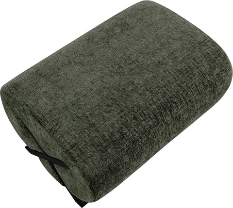 Waverly Green Fabric Upholstered Ottoman, 1 Piece