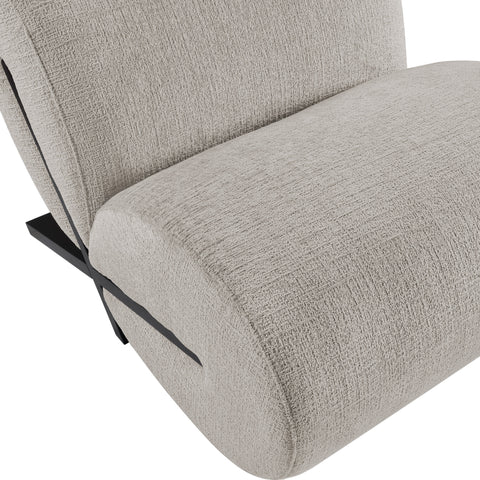 Waverly Grey Fabric Upholstered Accent Chair, 1 Piece