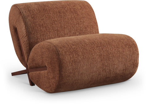 Waverly Cognac Fabric Upholstered Accent Chair, 1 Piece (Style 3)