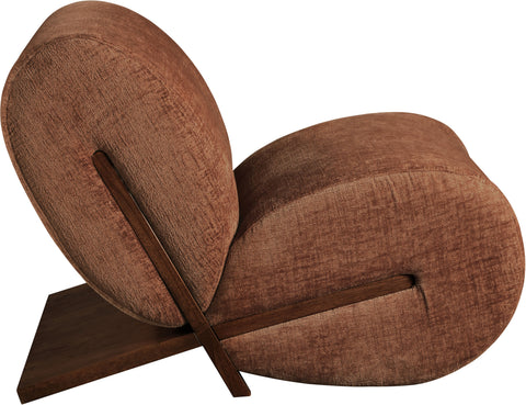 Waverly Cognac Fabric Upholstered Accent Chair, 1 Piece (Style 3)