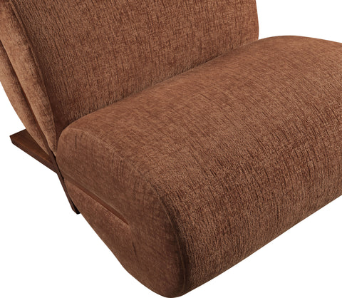 Waverly Cognac Fabric Upholstered Accent Chair, 1 Piece (Style 3)