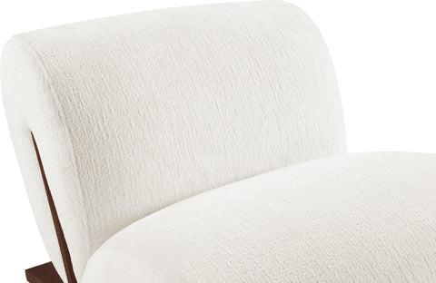 Waverly Cream Fabric Upholstered Accent Chair, 1 Piece (Style 3)