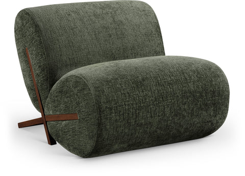 Waverly Green Fabric Upholstered Accent Chair, 1 Piece (Style 2)