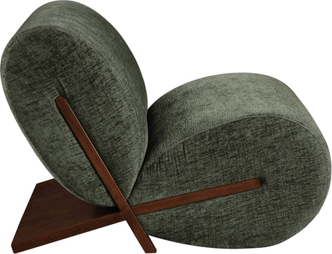 Waverly Green Fabric Upholstered Accent Chair, 1 Piece (Style 2)
