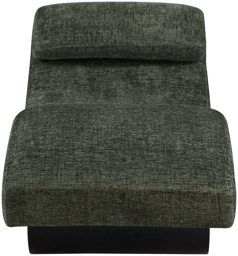 Rowan Green Fabric Upholstered Chaise Lounge, 1 Piece