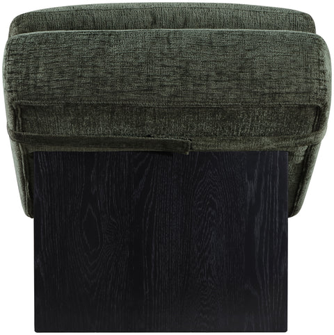 Rowan Green Fabric Upholstered Chaise Lounge, 1 Piece