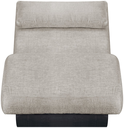 Rowan Grey Fabric Upholstered Chaise Lounge, 1 Piece