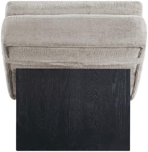 Rowan Grey Fabric Upholstered Chaise Lounge, 1 Piece